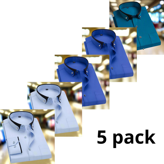 Taryn™ | 5-pack - Timeless Long-Sleeve Classic Shirt