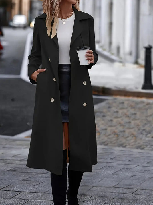 Celestia™ | Iconic Longline Trench Coat for the Modern Woman