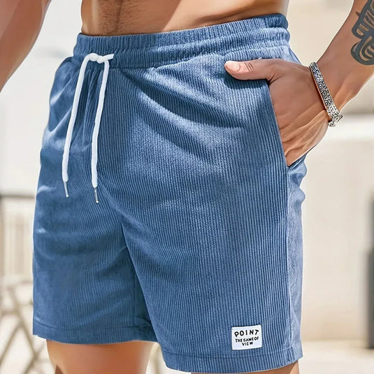 Noah - Casual Drawstring Corduroy Shorts