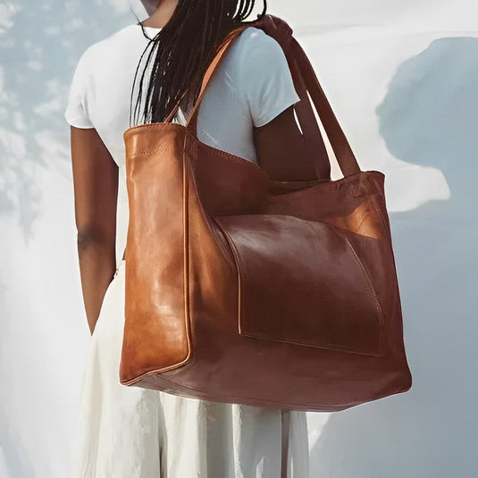 Celestia™ | Timeless Vintage Leather Satchel