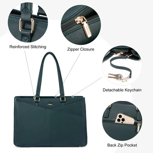 Isadora™ - Sophisticated Executive Laptop Tote