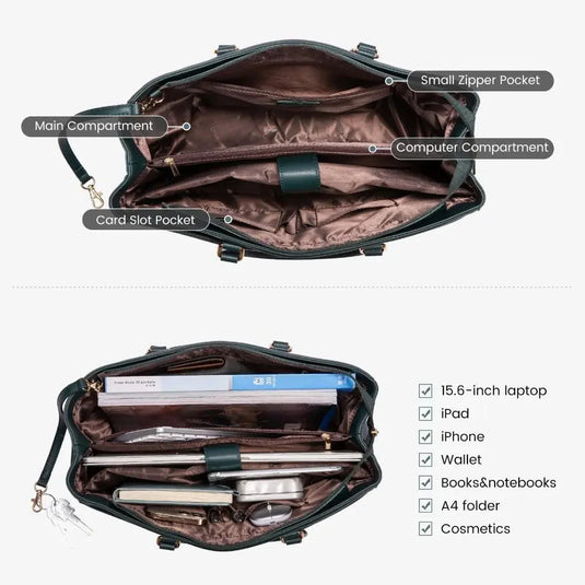 Isadora™ - Sophisticated Executive Laptop Tote