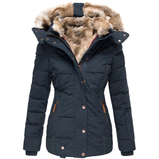 Lucy - Elegant Fur-Lined Winter Jacket