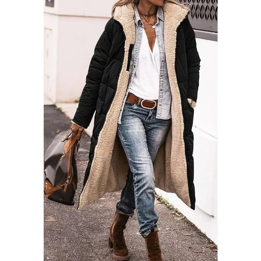 Eve - Oversized Sherpa-Lined Coat