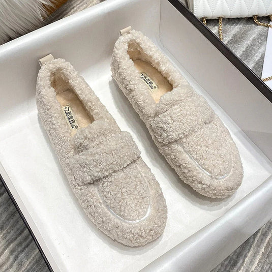 Adison - Classic Fuzzy Loafers