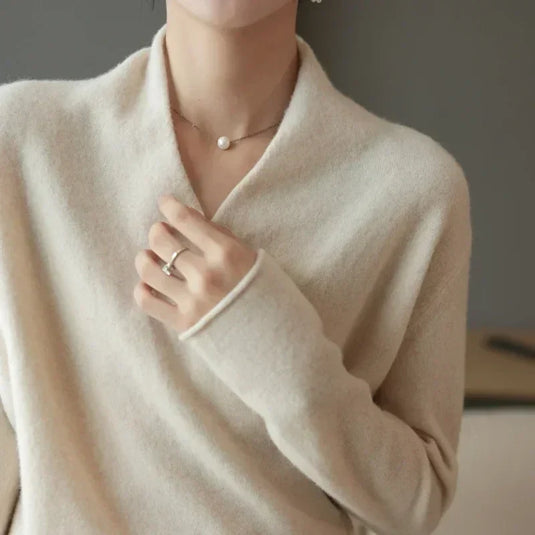 Mercedes - Crossed Wrap Sweater