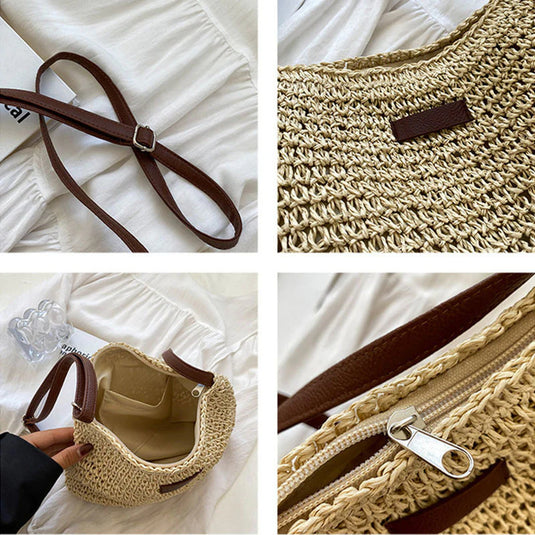 Lina - Trendy Woven Shoulder Bag