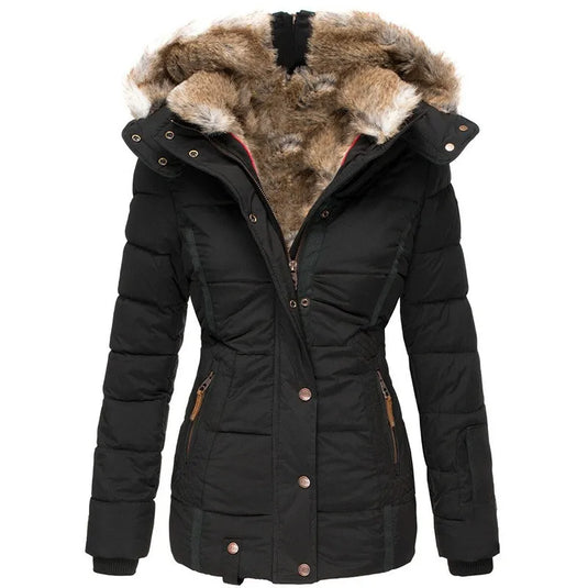 Lucy - Elegant Fur-Lined Winter Jacket